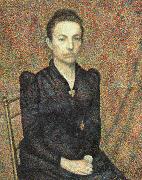 Georges Lemmen Portrait of Sister oil painting artist